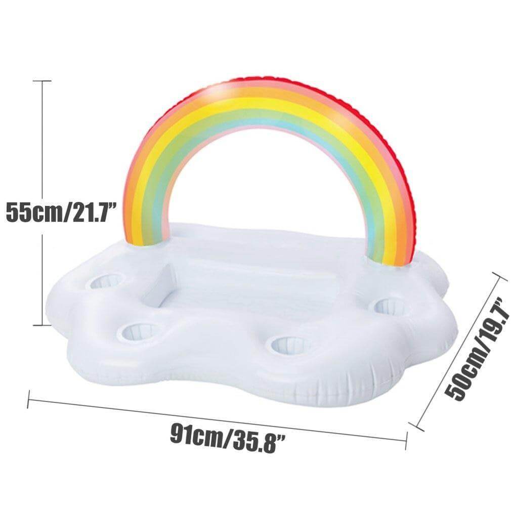 Regenbogen Wolke Aufblasbarer Becherhalter Partyeimer | Karnz