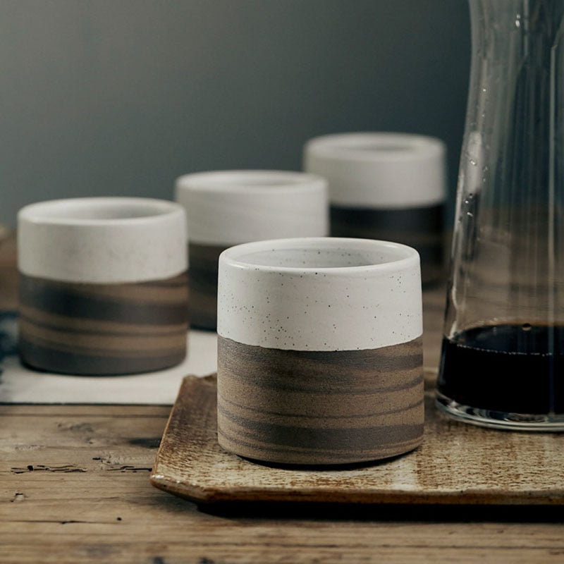 Japanische elegante Retro-Keramikbecher