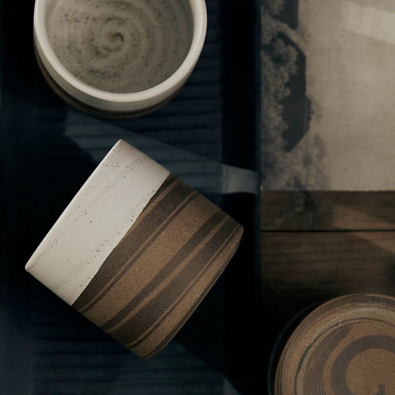 Japanische elegante Retro-Keramikbecher