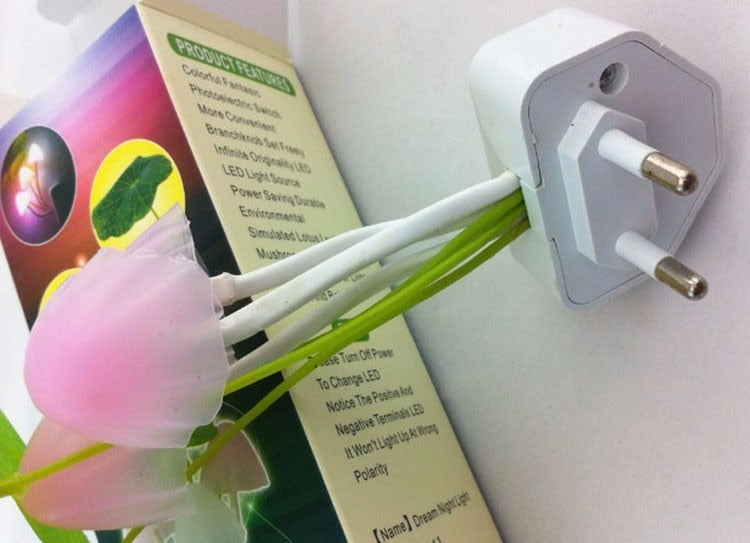 Fager bunte Pilz Nacht Wandlampe | Karnz