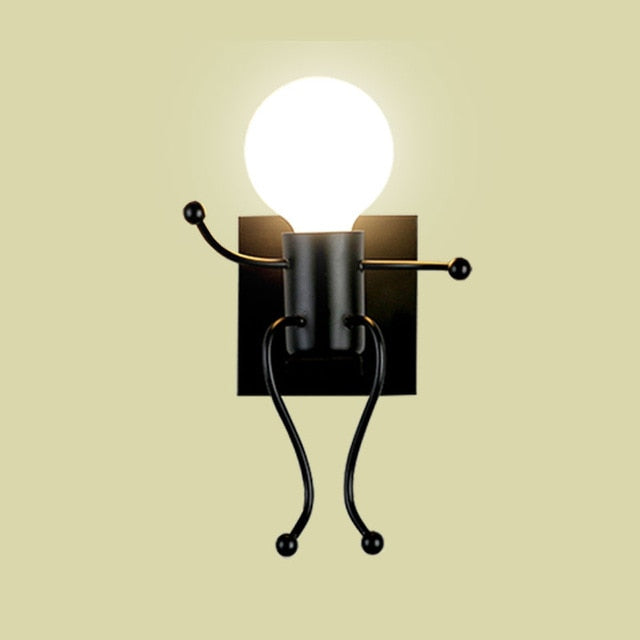 Mini Man Robot Kunst Wandlampe