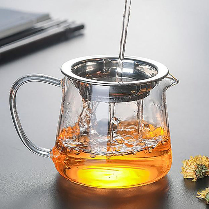 Einzelne Tasse Glas Teekanne – Moderner loser Teezieher | Karnz