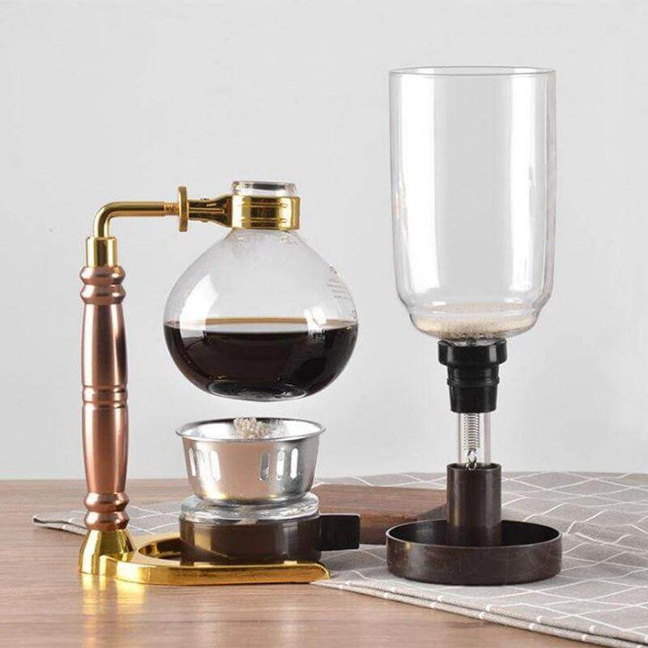 Eleganter Glas-Siphon-Kaffeekocher | Karnz
