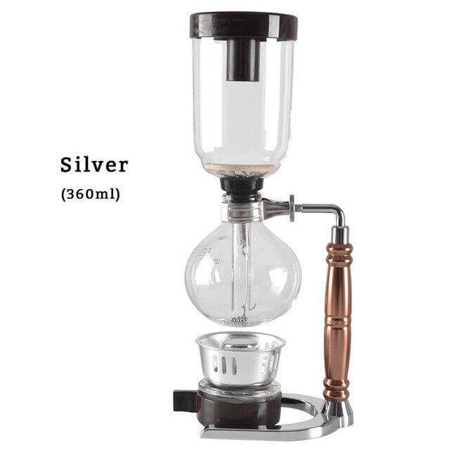 Eleganter Glas Siphon Kaffeezubereiter