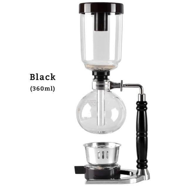 Eleganter Glas Siphon Kaffeezubereiter