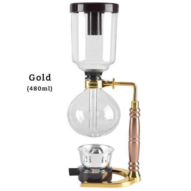 Eleganter Glas Siphon Kaffeezubereiter