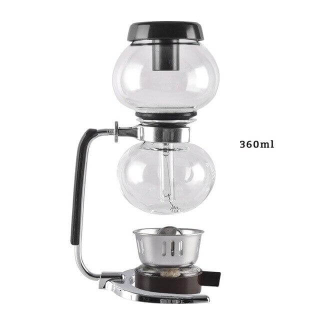 Eleganter Glas Siphon Kaffeezubereiter