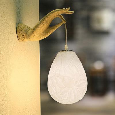 Moderne kreative chinesische Lotus-Wandleuchte | Karnz