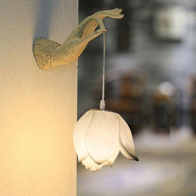 Moderne kreative chinesische Lotus-Wandleuchte | Karnz