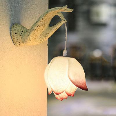 Moderne kreative chinesische Lotus-Wandleuchte | Karnz