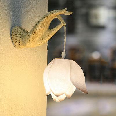 Moderne kreative chinesische Lotus-Wandleuchte | Karnz