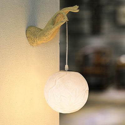 Moderne kreative chinesische Lotus-Wandleuchte | Karnz