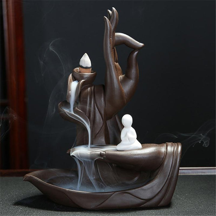 Buddha Hand Rückfluss Räuchergefäß | Karnz