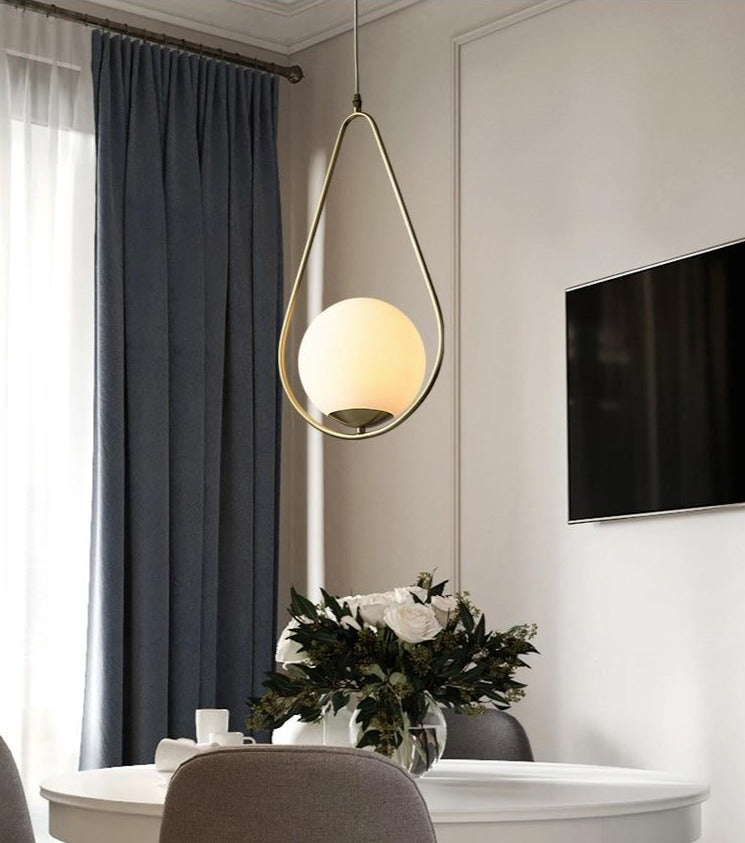Moderne nordische Glaspendelleuchten