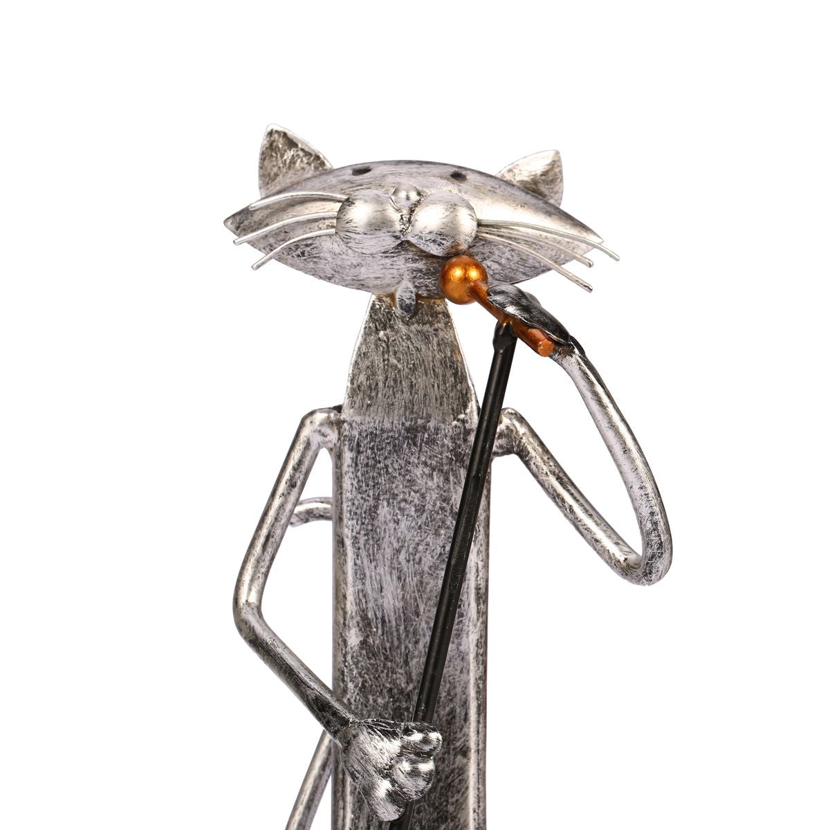 3 Mini Musiker Katzen Moderne Skulptur