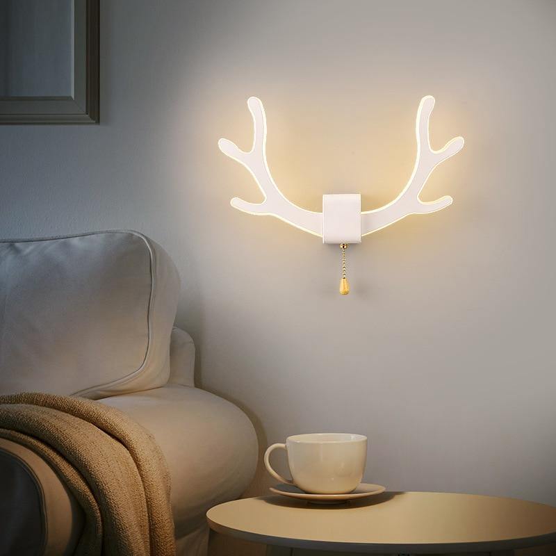 Kreative Rehgeweih Wandlampe mit Bewegungssensor