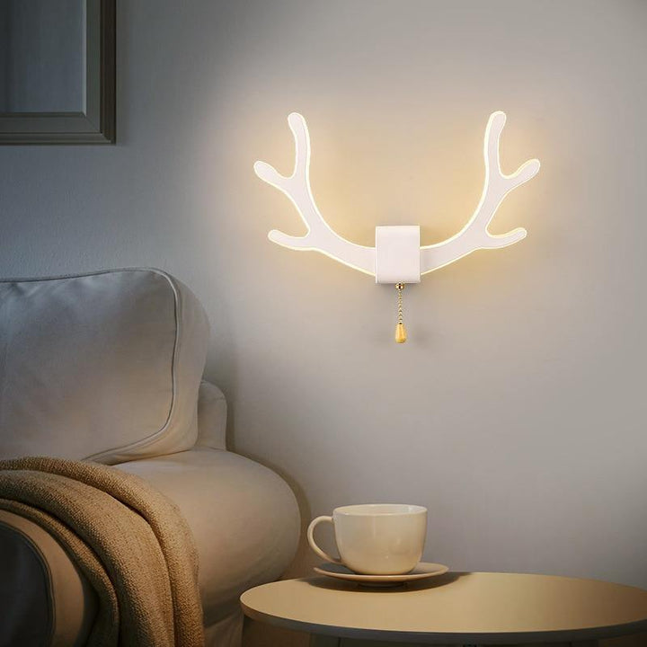 Kreative Rehgeweih Wandlampe mit Bewegungssensor