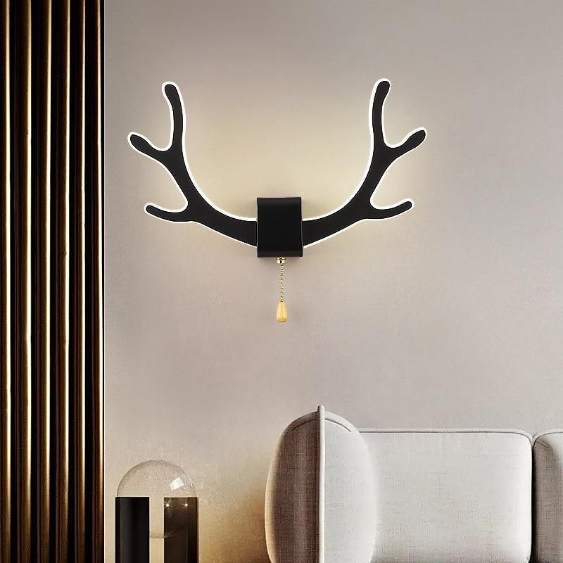 Kreative Rehgeweih Wandlampe mit Bewegungssensor