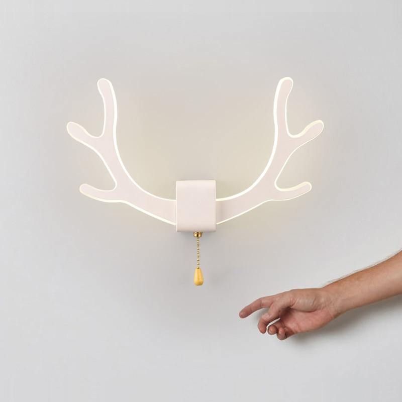Kreative Rehgeweih Wandlampe mit Bewegungssensor