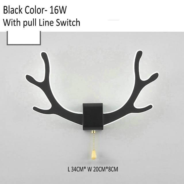 Kreative Rehgeweih Wandlampe mit Bewegungssensor