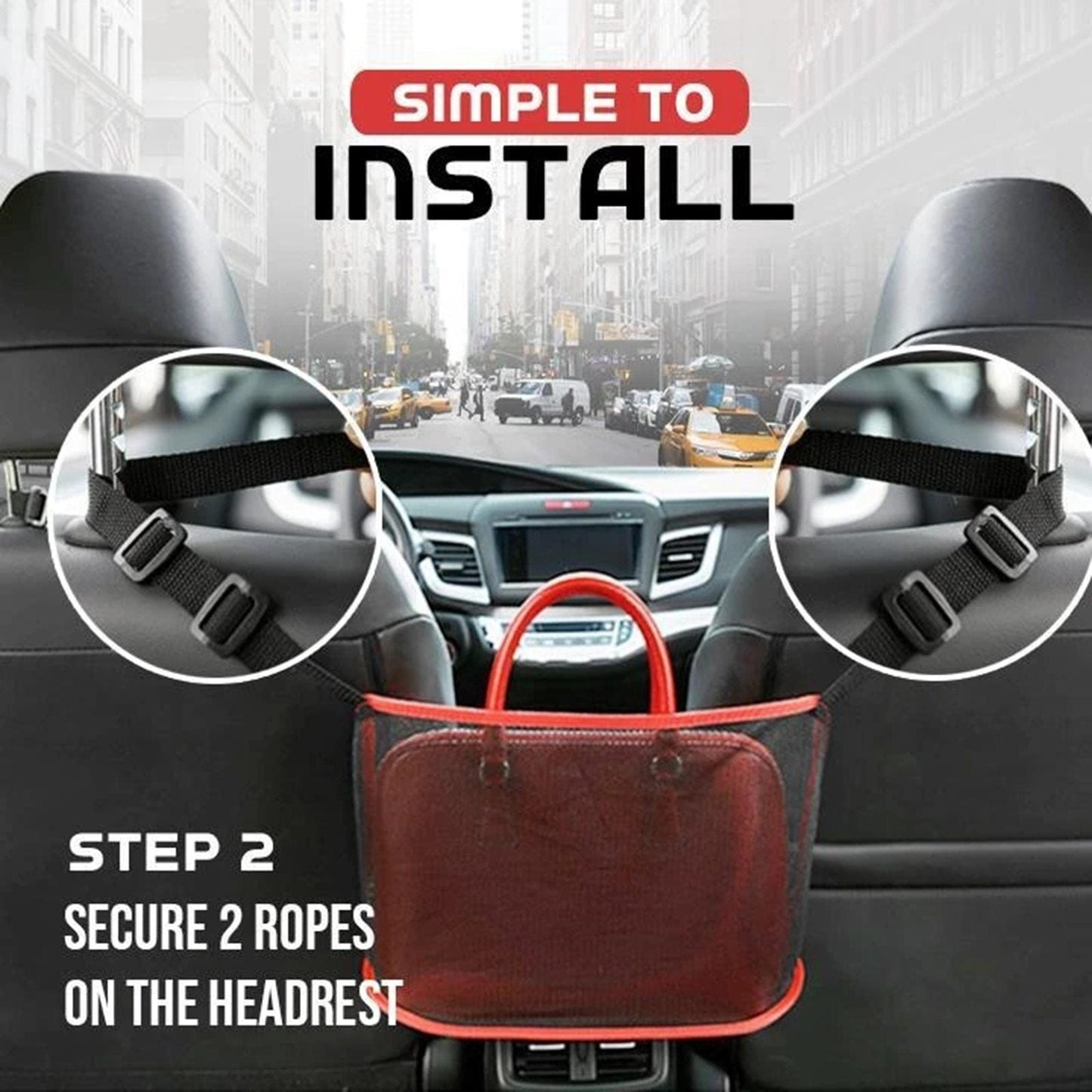 Auto-Netztasche Handtaschenhalter | Karnz