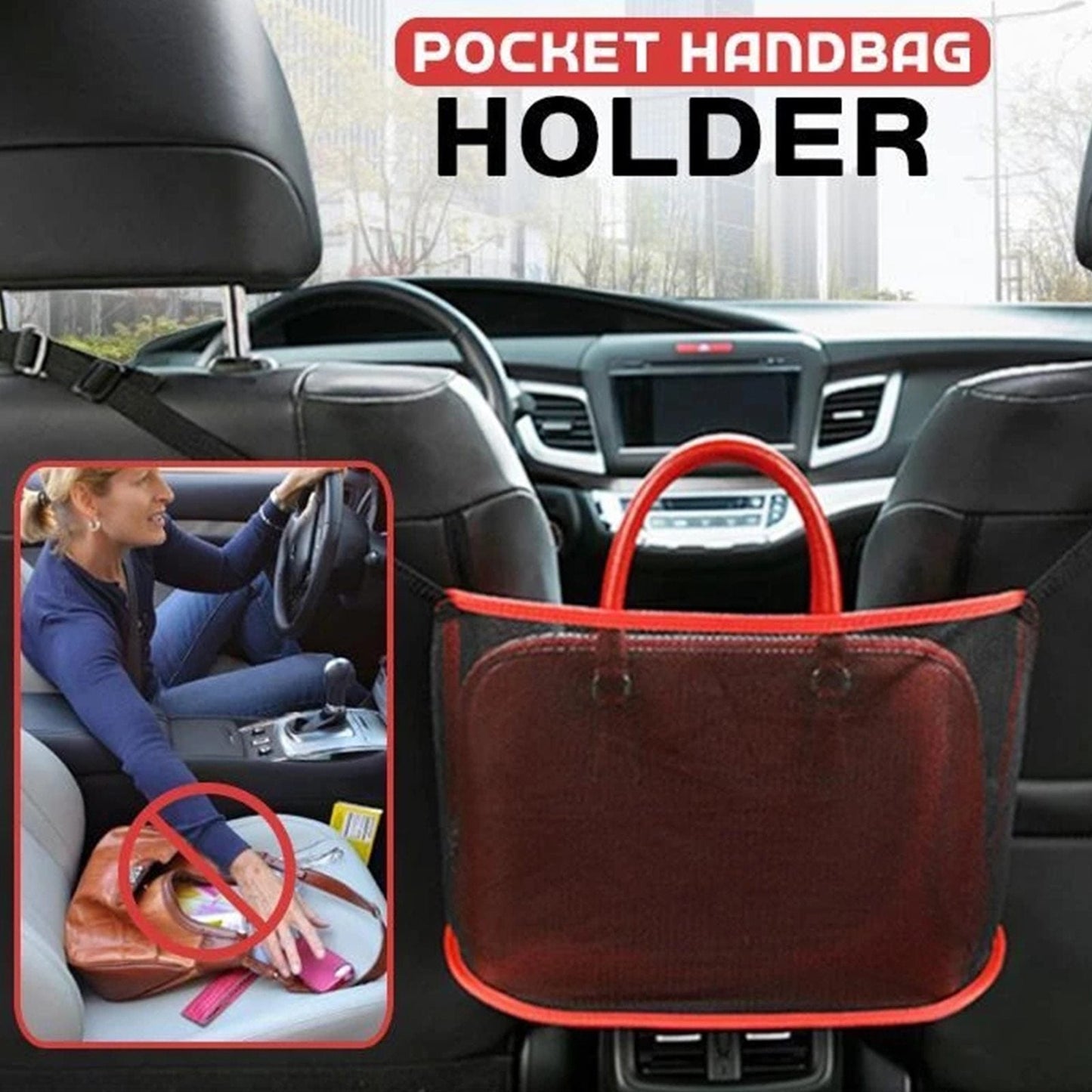 Auto-Netztasche Handtaschenhalter | Karnz