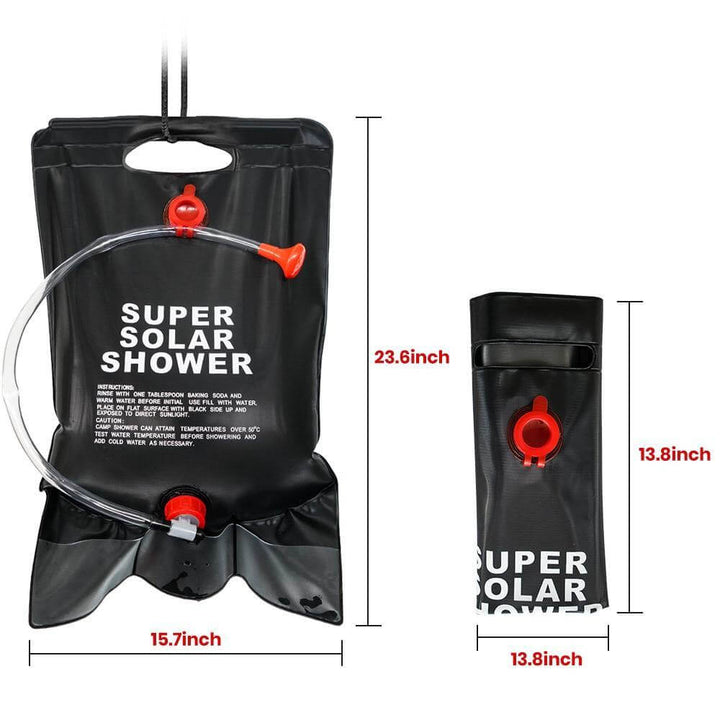 Tragbare solarbeheizte Campingduschtasche | Karnz