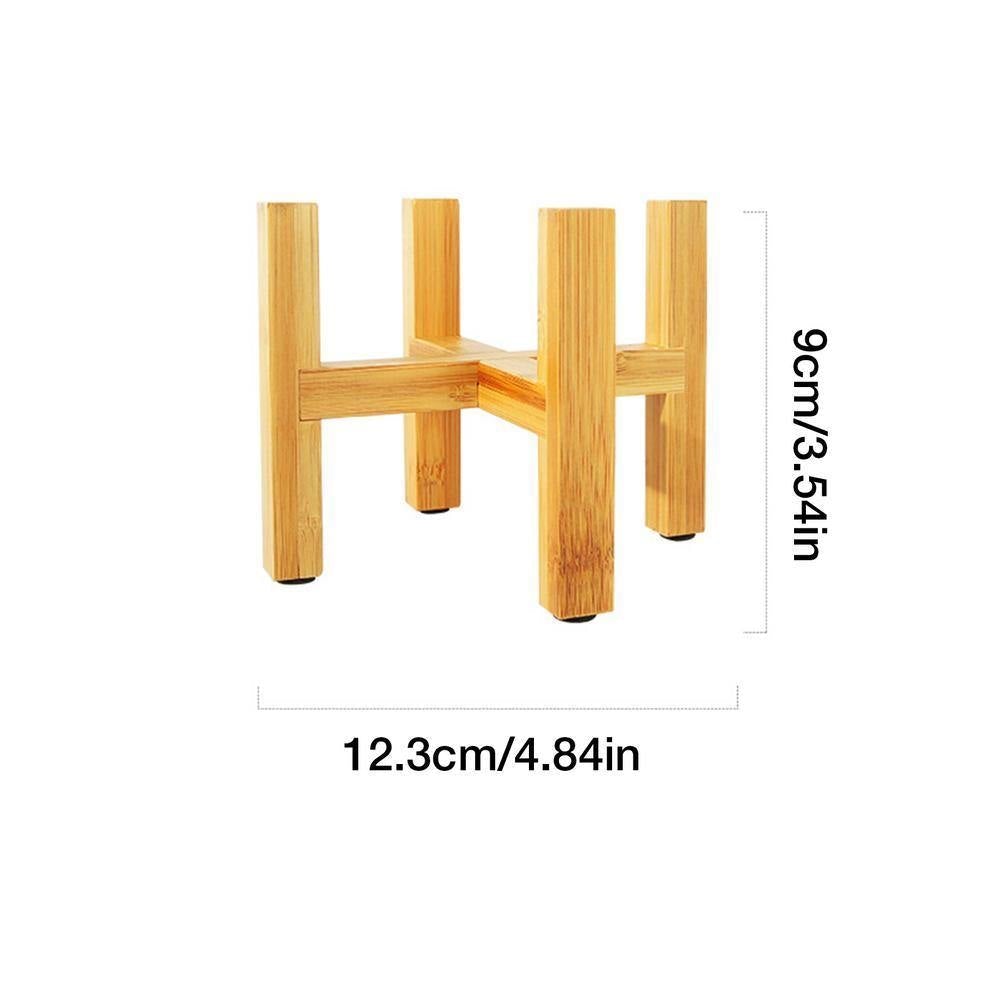 BambooElevate Pflanzenständer aus Bambusholz | Verstellbar & Stabil | Ideal für den Innenbereich