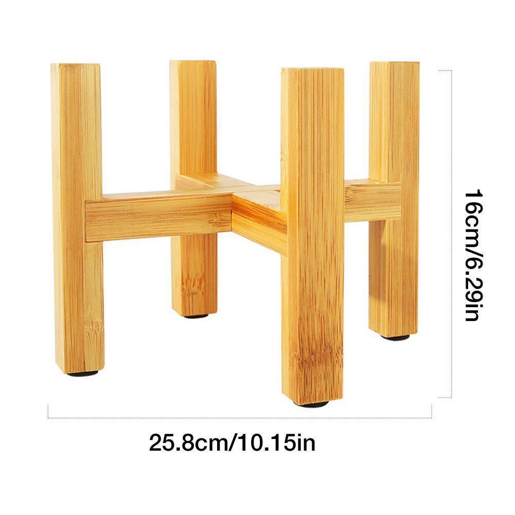 BambooElevate Pflanzenständer aus Bambusholz | Verstellbar & Stabil | Ideal für den Innenbereich
