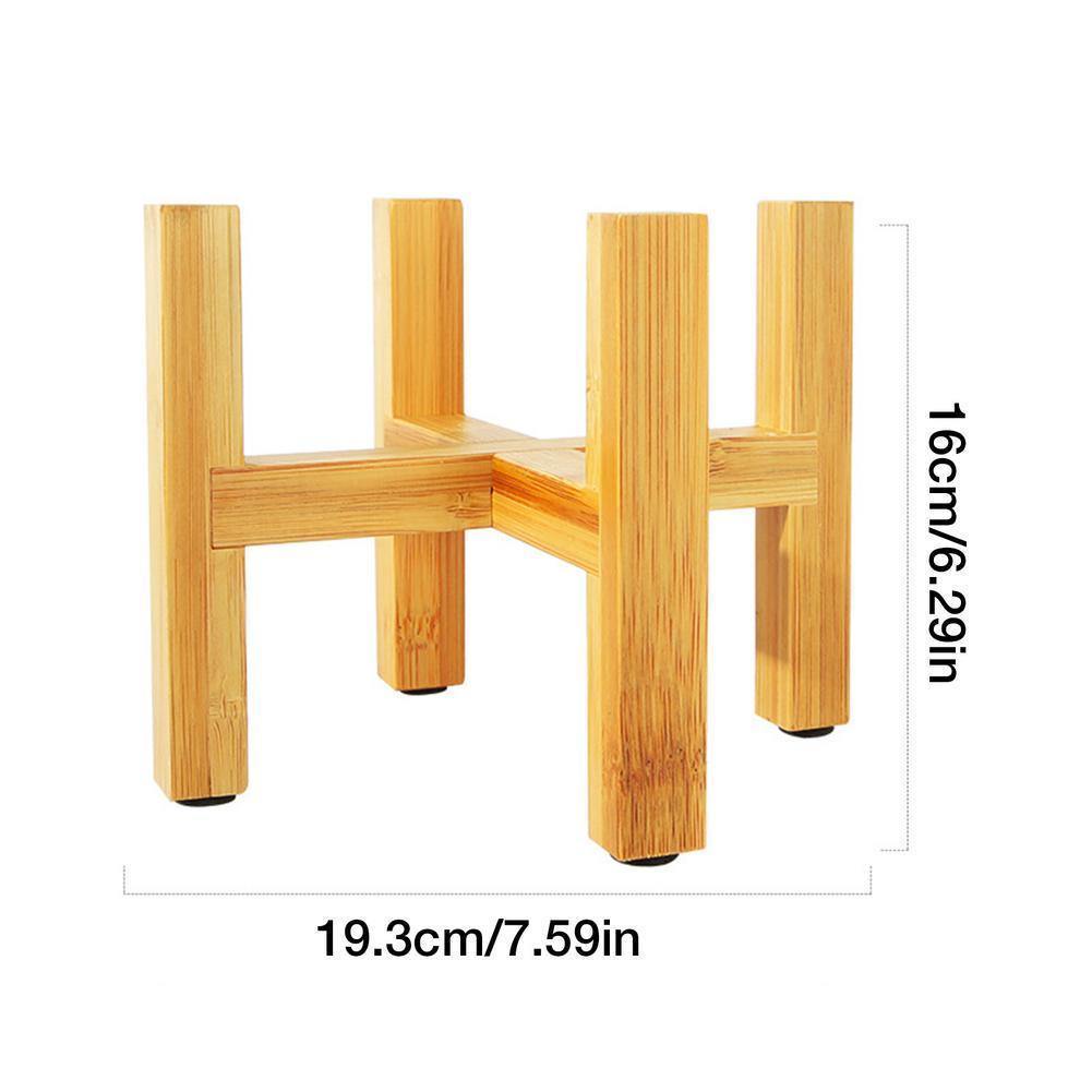 BambooElevate Pflanzenständer aus Bambusholz | Verstellbar & Stabil | Ideal für den Innenbereich