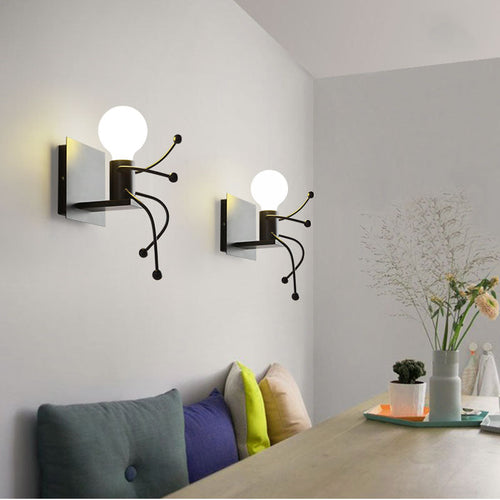 Mini Man Robot Kunst Wandlampe | Karnz