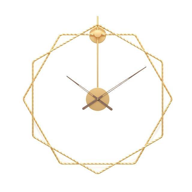 Europäischer Stil Einfache Stille Wanduhr