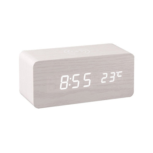 Moderne Holzbatterielose Weckeruhr | Karnz