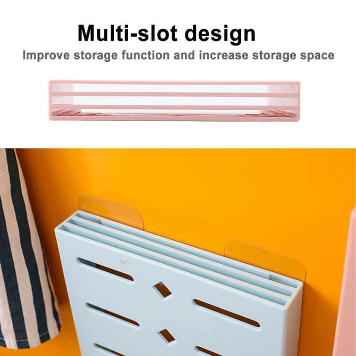 2PCS Quadrat Pastell Mavi Wandmontierter Messerorganizer | Karnz