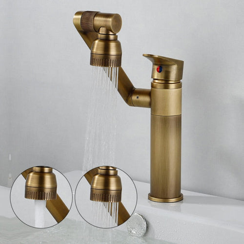 Elegante Luxus Rotierender Becken Wasserhahn