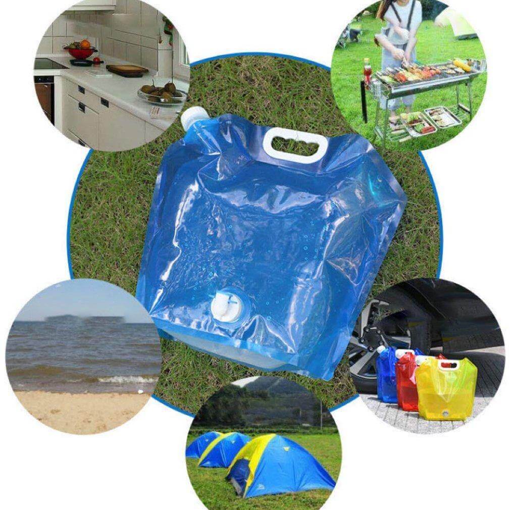 Faltbare Outdoor-Wasserbeutel mit Wasserhahn | Karnz