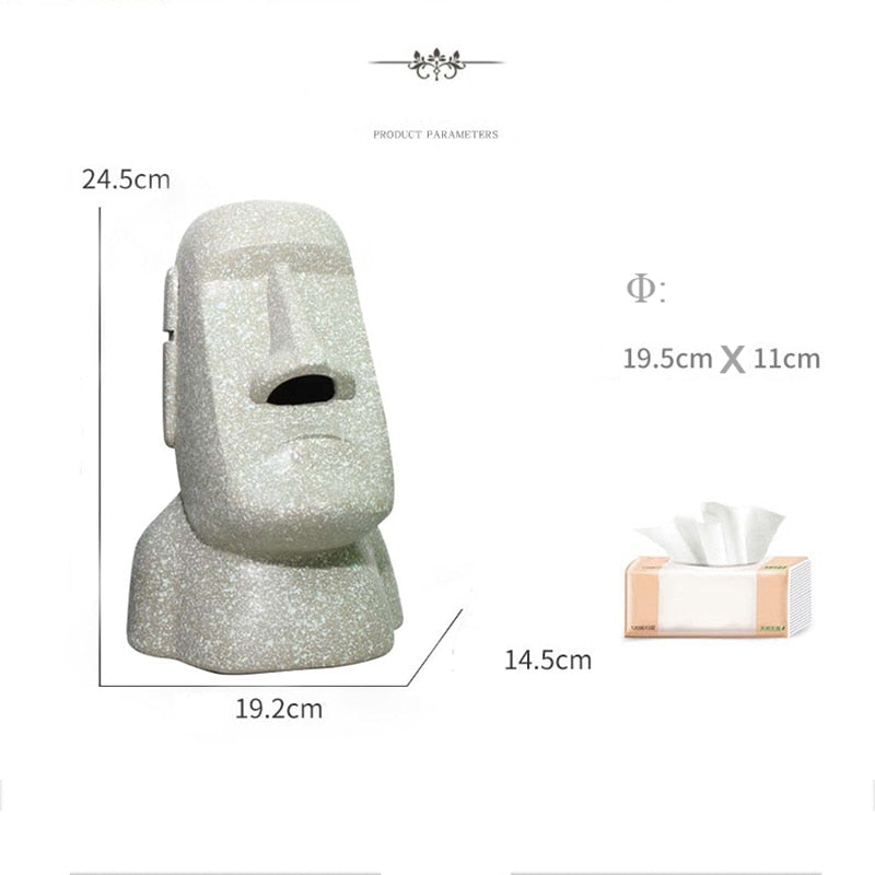 Stein Statue Tissue Box | Karnz