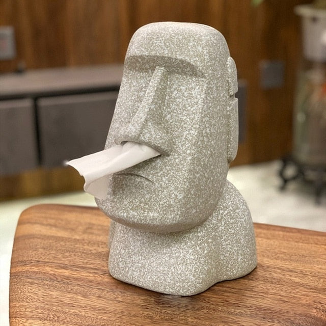 Stein Statue Tissue Box | Karnz