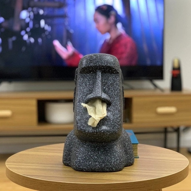 Stein Statue Tissue Box | Karnz
