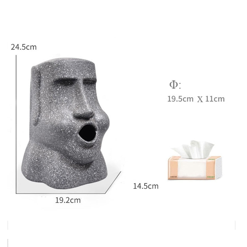 Stein Statue Tissue Box | Karnz