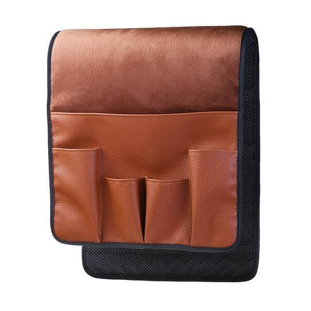 Rutschfester 5-Taschen Ledersitzarmlehnen-Organizer