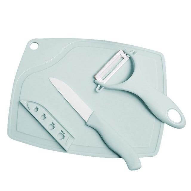3-teiliges Pastell Küchen Schneide Set