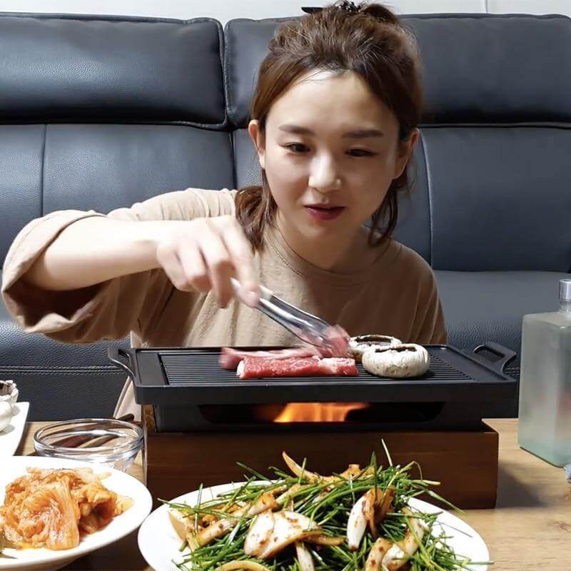 Raucharmer tragbarer japanischer Antihaft-BBQ-Grill | Karnz