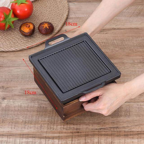 Raucharmer tragbarer japanischer Antihaft-BBQ-Grill | Karnz