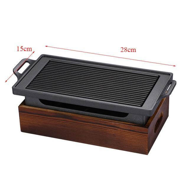Raucharmer tragbarer japanischer Antihaft-BBQ-Grill | Karnz