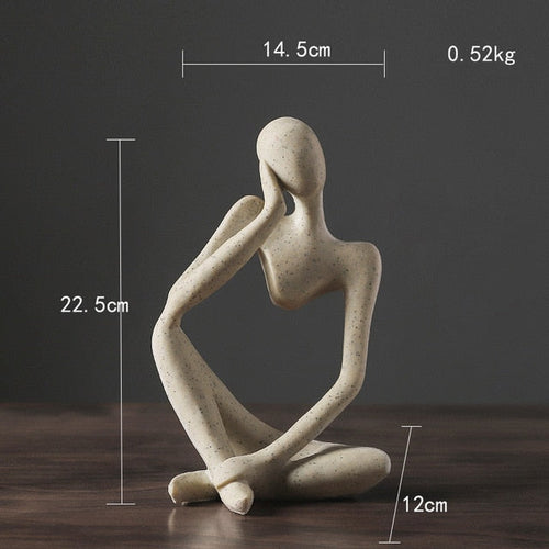 Nordic Abstract Unique Thinker Figurine Home Decor | Karnz