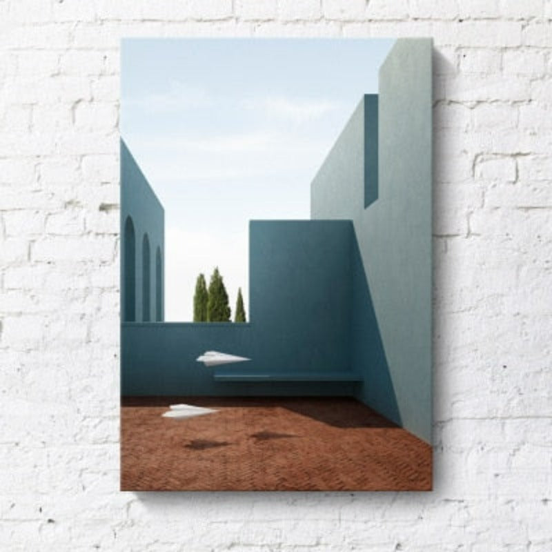 Nordische Architekturkunst – Leinwandgemälde