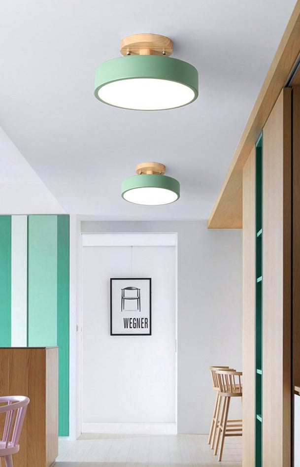 Farbige Nordische LED-Deckenlampe | Karnz