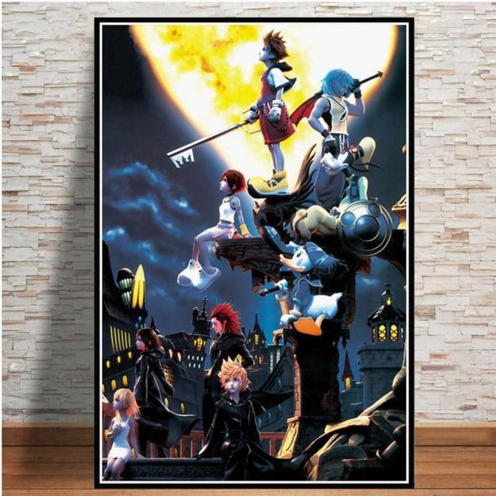 Mystisches New-Age-Anime-Videospiel – Leinwandbild
