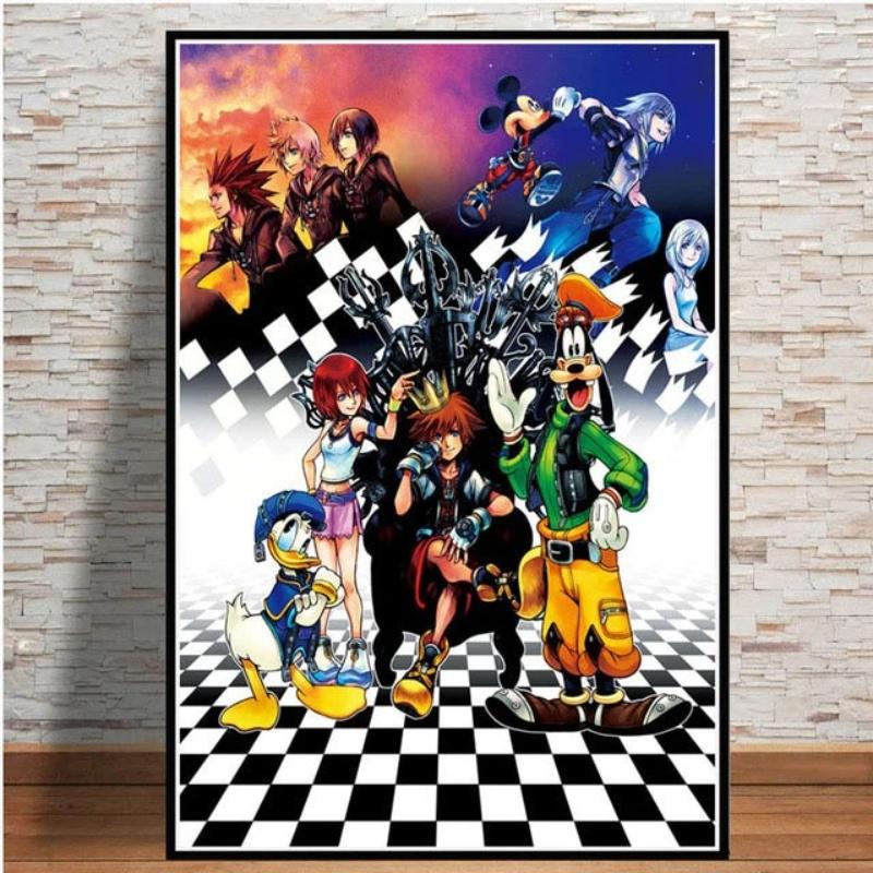 Mystisches New-Age-Anime-Videospiel – Leinwandbild